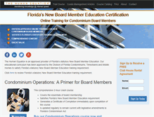 Tablet Screenshot of floridacondotraining.com